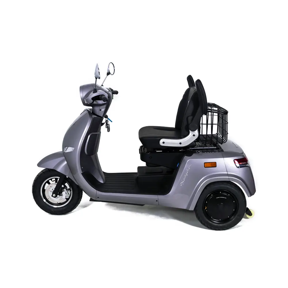 Triciclu Electric Rotakt Navigator 2 Motoare De 400W Viteză 25 km/h Autonomie 80 km Baterie plumb-acid 60V 20Ah Greutate maximă 300kg, Fără permis [6]