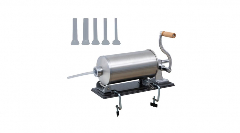 Aparat umplut carnati - Aparat de umplut carnati orizontal, inox, 5.5KG, 5 palnii incluse