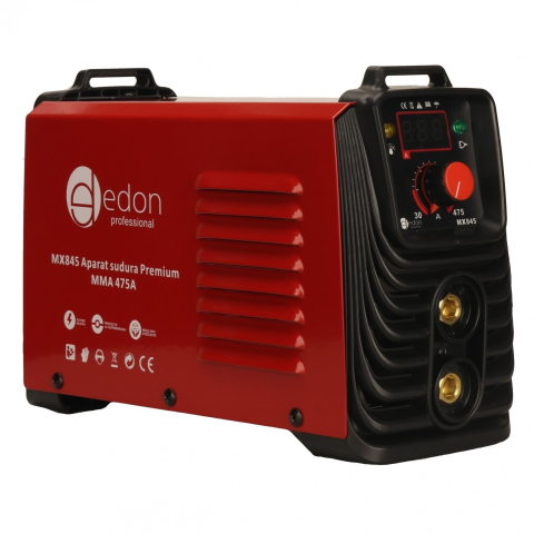 Aparat sudura PREMIUM MMA 475 A, afisaj electronic, cablu 12mm / 3m, valiza transport, MX845 [1]