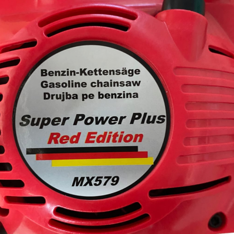 Drujba pe benzina Super Power Plus Red Edition, 9.8 CP, lama 40 cm + lant 32 dinti, eficienta maxima [1]