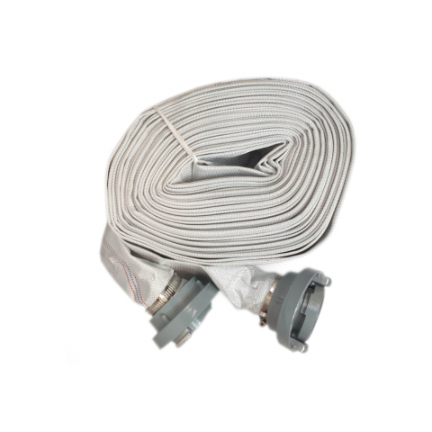 Pompe - Furtunul de pompier 2'' 20 m, 8 bari, alb, cu cuple