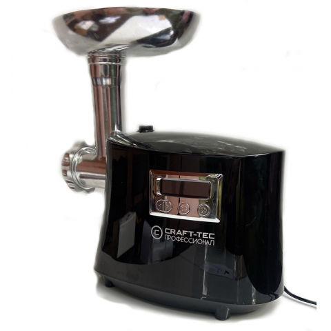 Masina electrica de tocat carne Craft Tec, 3800 W, afisaj digital, accesoriu pentru carnati si rosii [0]