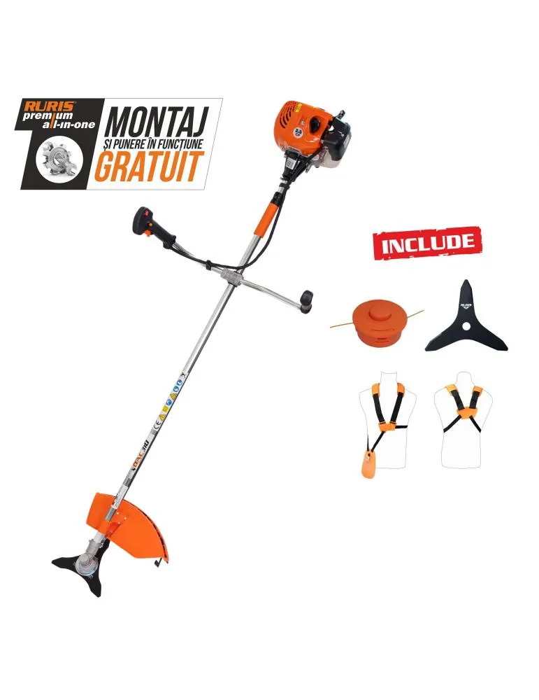Motocoase pe benzina 2T - Motocoasa de umar Ruris DAC 310, 2.5CP, motor Tez, 2 timpi