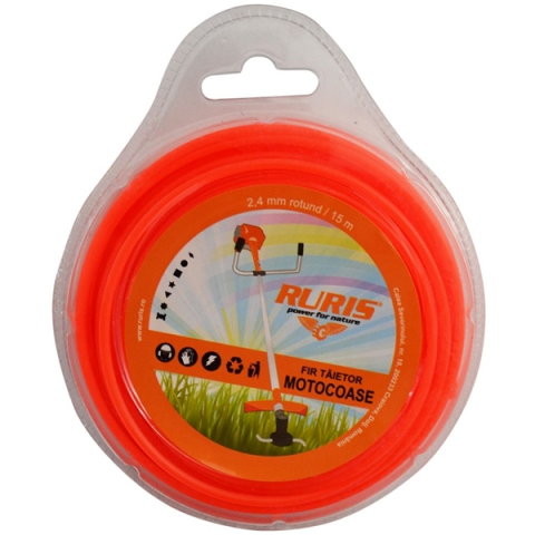 Consumabile - Ruris 6-175 - Fir de taiere, 2.4 mm, 15 m, forma rotunda