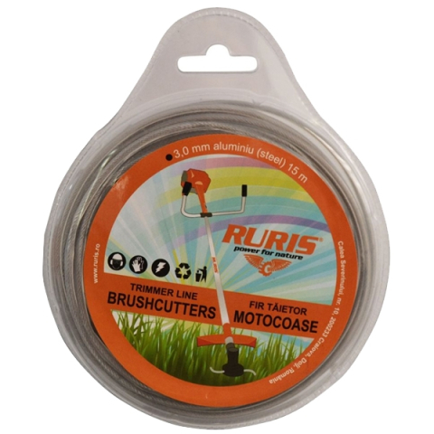 Consumabile - Ruris 6-182 - Fir de taiere, 3 mm, 15 m (aluminiu)