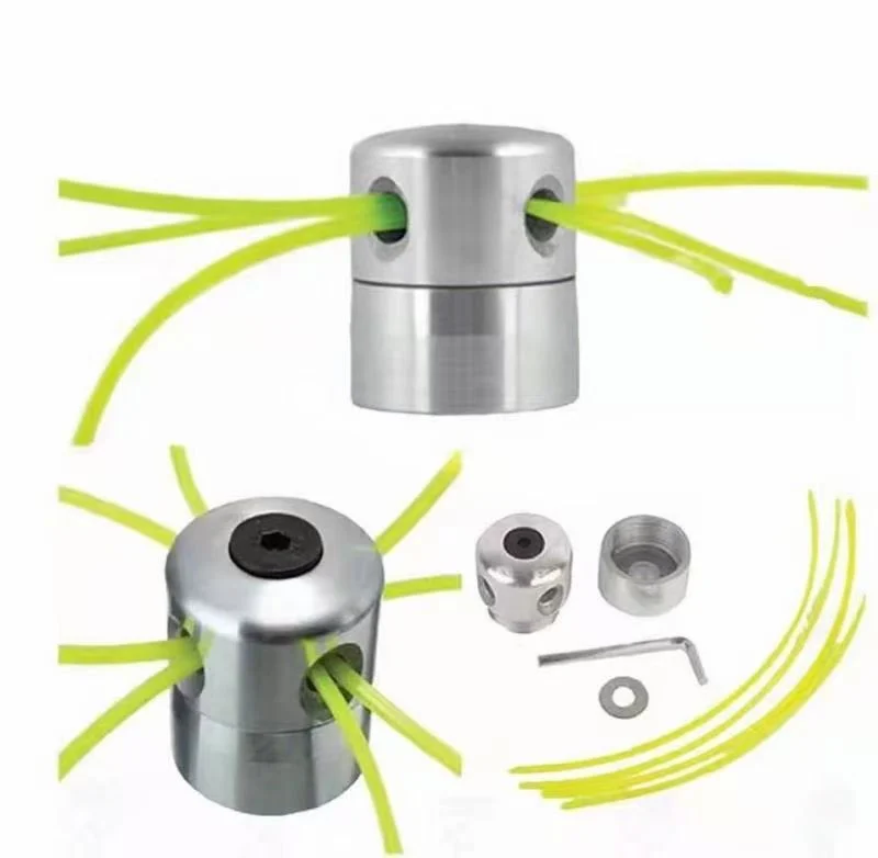 Consumabile - Tambur motocoasa (trimmer), aluminiu cu 4 fire, cap metal, cheie imbus
