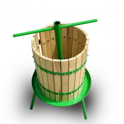 Teasc / presa din lemn pentru zdrobit struguri fructe 40 L Lider Premium [4]