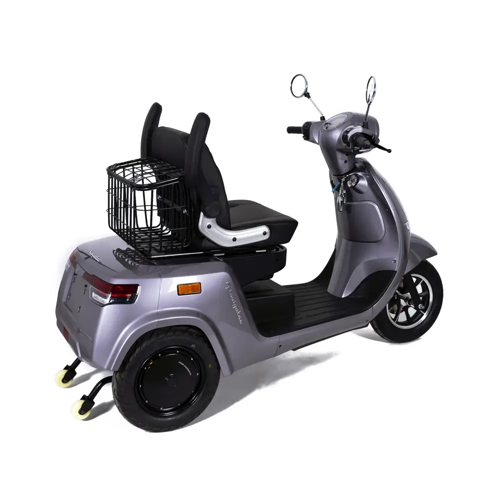 Triciclu Electric Rotakt Navigator 2 Motoare De 400W Viteză 25 km/h Autonomie 80 km Baterie plumb-acid 60V 20Ah Greutate maximă 300kg, Fără permis [2]
