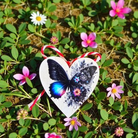 Martisor - inima cu fluturi