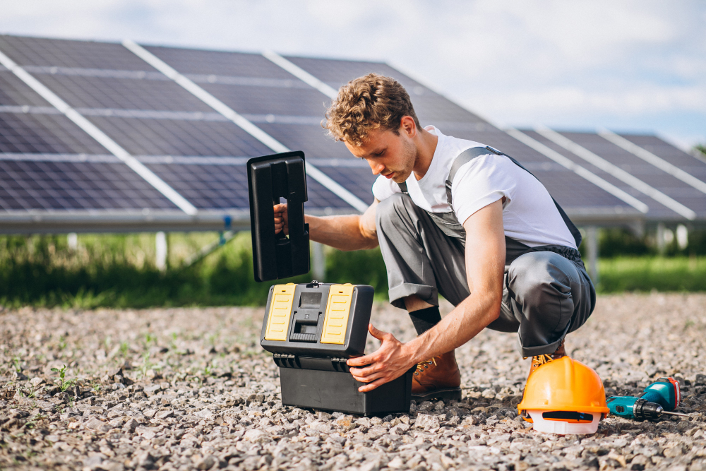 Cum funcționează un sistem complet format din panou solar, regulator, baterie și invertor