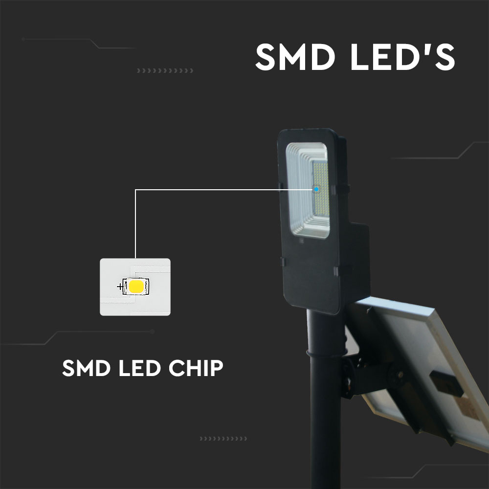 Lampa stradala LED solara 50W 4000K IP65 pentru exterior [4]