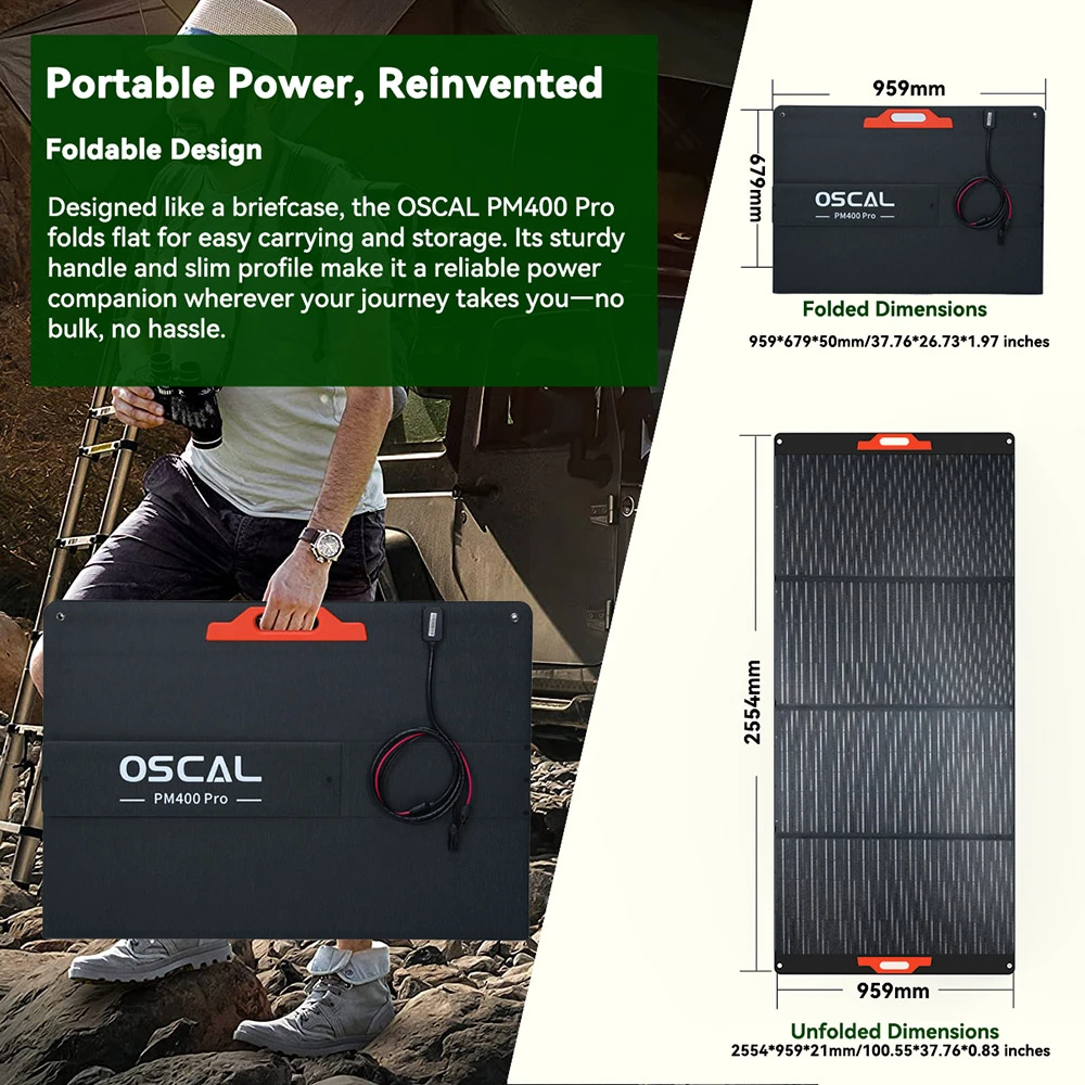 Kit Generator Solar Portabil 6000W 3600Wh Blackview OSCAL PowerMax 6000 + panou solar 400W [9]