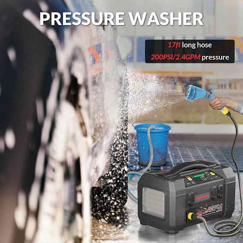 Booster auto LOKITHOR AW401 5 în 1, 2500 A, cu compresor 150 PSI și spălător cu presiune [6]