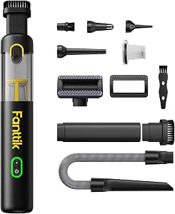 Aspirator auto portabil Fanttik Slim V8 Apex, 19.000 Pa, 4 in 1, autonomie de pana la 40 min, incarcare USB-C, negru [0]