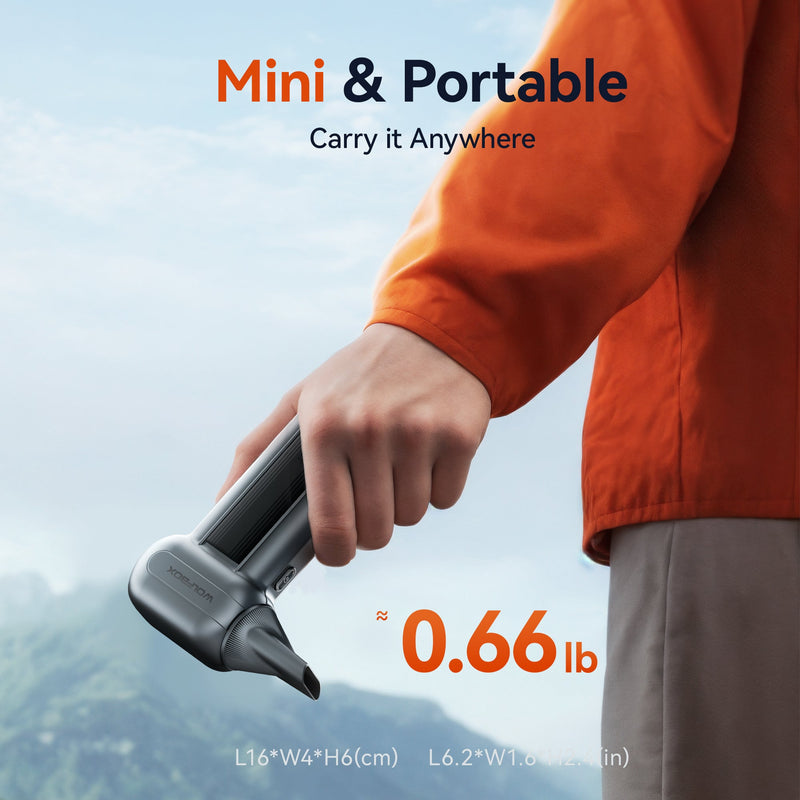 Suflanta de Aer Electrica WOLFBOX MF100, 3 Trepte de Viteza, 5 Capete de Suflare Incluse, 150000 Rpm la Putere Maxima - Potrivita pentru Curatarea Tastaturilor, Masinii, pentru Casa si Exterior [5]