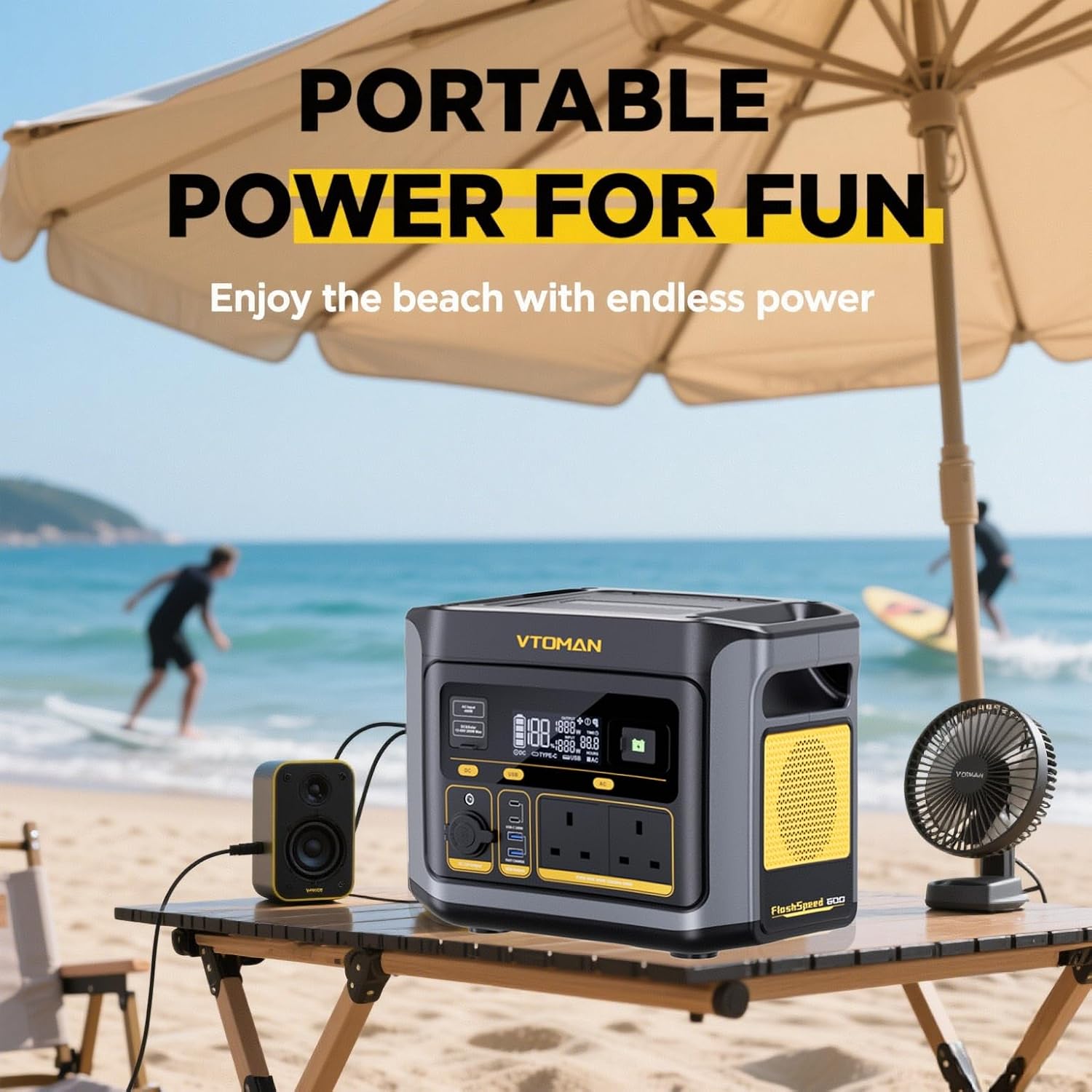 Statie de incarcare portabila VTOMAN FlashSpeed600 600W 499Wh [6]