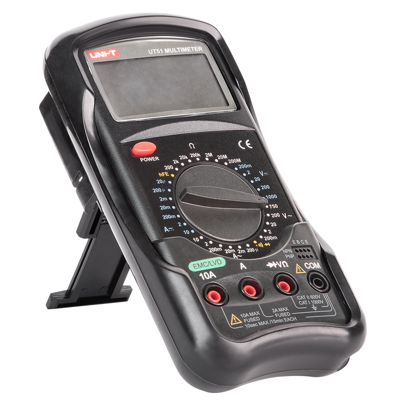Multimetru Digital Uni-T UT51, Tensiune DC/AC 1000V, Curent, Rezistenta, Testare Diode, Continuitate [2]