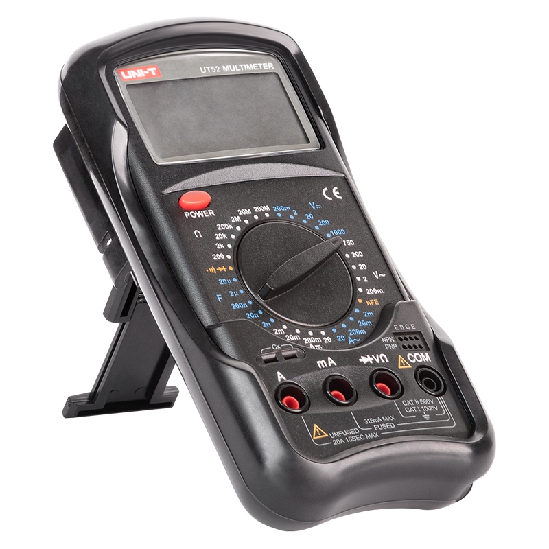 Multimetru Digital Uni-T UT52, Capacitate 20µF, Tensiune, Curent, Rezistenta, hFE Tranzistori, Testare Diode [3]