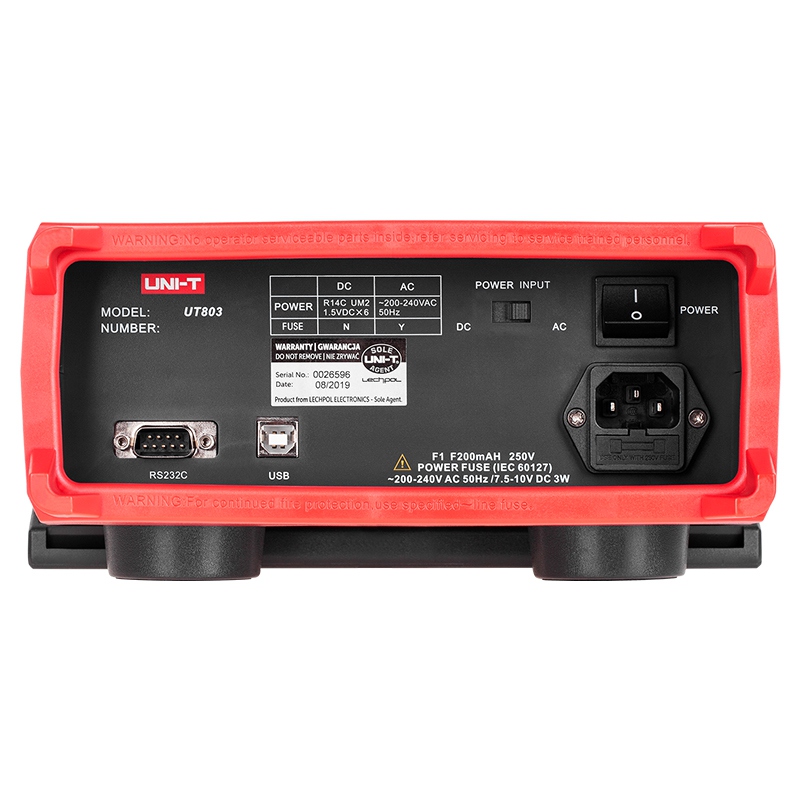 Multimetru Laborator Uni-T UT803, Autoscalare, True RMS, Frecventa 100kHz, Temperatura, USB RS232, Masurare Tranzistori [4]