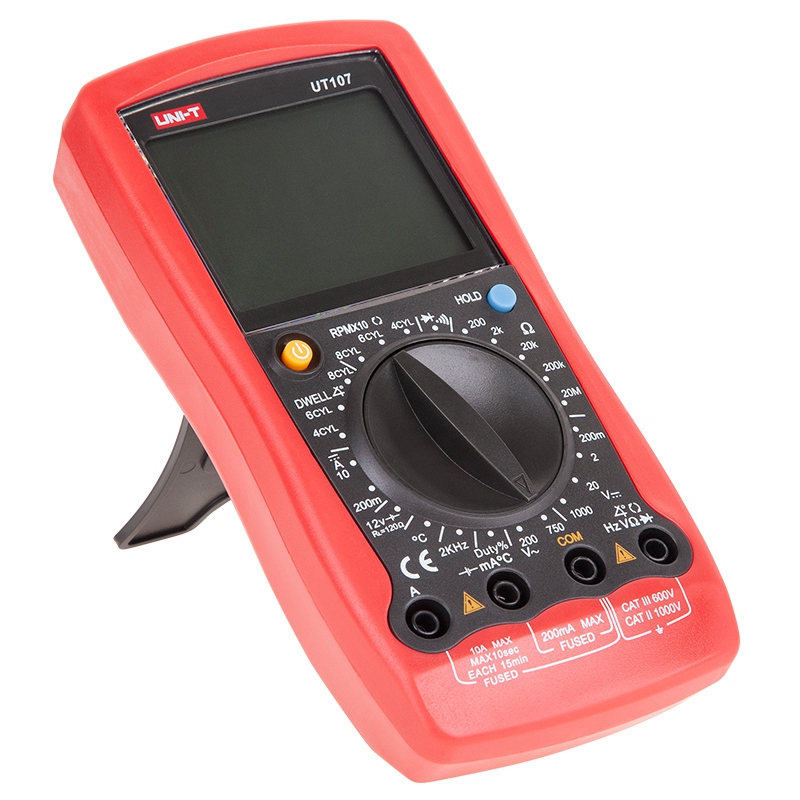 Multimetru Digital Uni-T UT107, Masurare RPM si Unghi Dwell, Temperatura 1000°C, Tensiune DC/AC, Curent, Rezistenta [3]