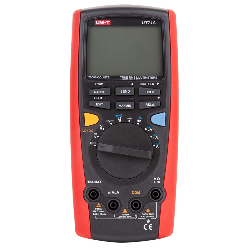Multimetru Digital Uni-T UT71A, True RMS, USB, Autoscalare, Capacitate, Frecventa, Masurare Relativa, Iluminare Fundal [1]