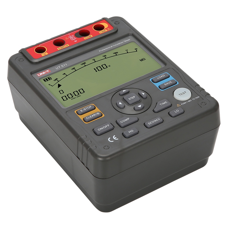 Tester Rezistenta Izolatie Uni-T UT511, 100V-1000V Test, Izolatie 10GOhm, Autoscalare, Tensiune DC/AC, Iluminare Fundal [3]