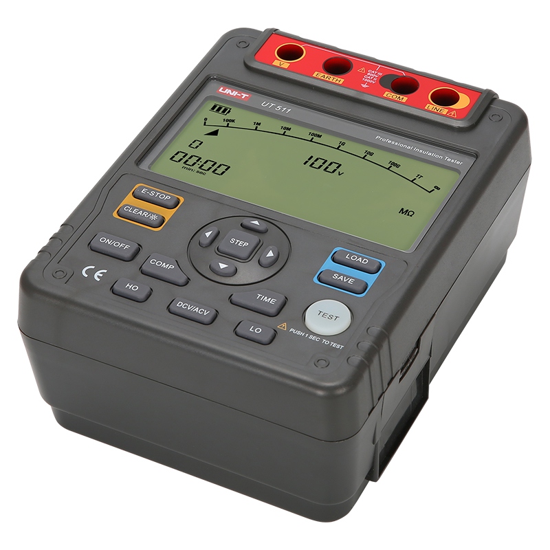 Tester Rezistenta Izolatie Uni-T UT511, 100V-1000V Test, Izolatie 10GOhm, Autoscalare, Tensiune DC/AC, Iluminare Fundal [4]