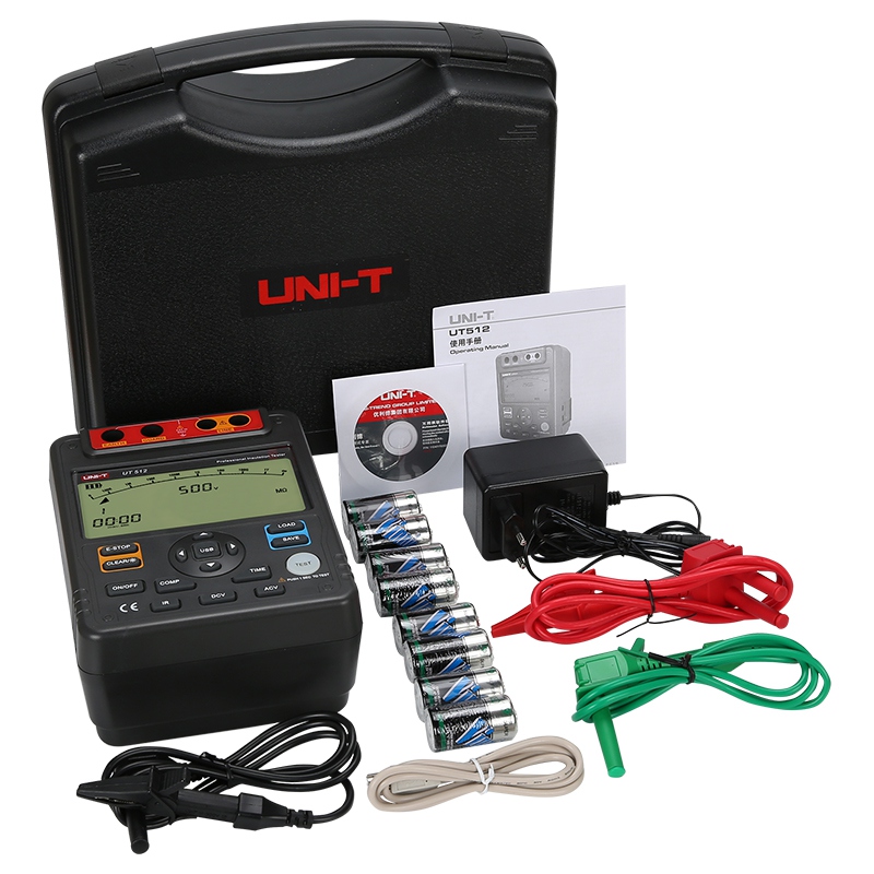 Tester Rezistenta Izolatie Uni-T UT512, 500V-2500V Test, Izolatie 10GOhm, Tensiune DC/AC 600V, Afisaj LCD Mare [7]