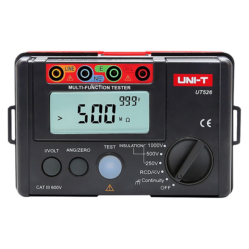 Tester Rezistenta Izolatie Uni-T UT526, Rezistenta Izolatie, Curent Rezidual RCD, Tensiune AC/DC, Design Modern [1]