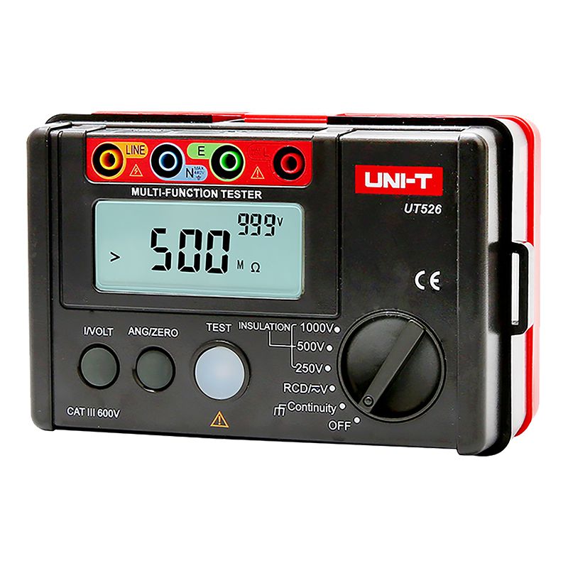 Tester Rezistenta Izolatie Uni-T UT526, Rezistenta Izolatie, Curent Rezidual RCD, Tensiune AC/DC, Design Modern [4]