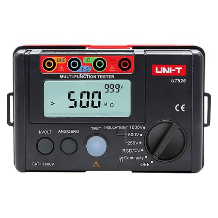 Testere - Tester Rezistenta Izolatie Uni-T UT526, Rezistenta Izolatie, Curent Rezidual RCD, Tensiune AC/DC, Design Modern