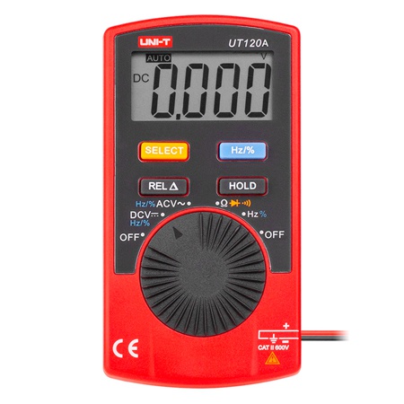 Multimetre Portabile - Multimetru Digital Uni-T UT120A, Tensiune AC/DC 600V, Frecventa 10MHz, Rezistenta 40MOhm, Factor de Umplere, Continuitate