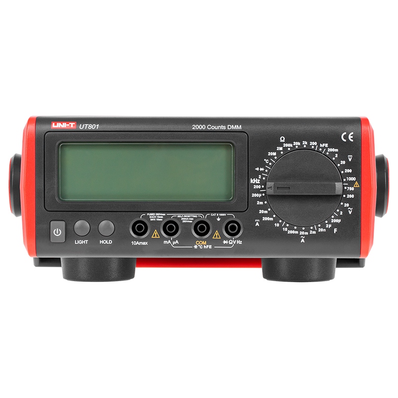 Multimetru Laborator Uni-T UT801C, Temperatura 1000°C, Frecventa 200kHz, Capacitate 200µF, Buzzer, Iluminare Fundal [1]