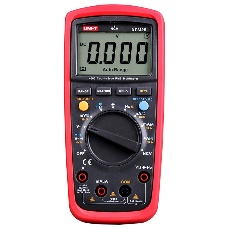 Multimetru Digital Uni-T UT139B, Autoscalare, Frecventa 10MHz, Capacitate, CAT III 600V, Factor de Umplere [1]