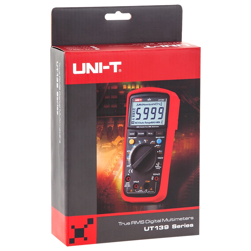 Multimetru Digital Uni-T UT139C, Autoscalare, Temperatura 1000°C, Frecventa 10MHz, CAT III 600V, Capacitate [7]