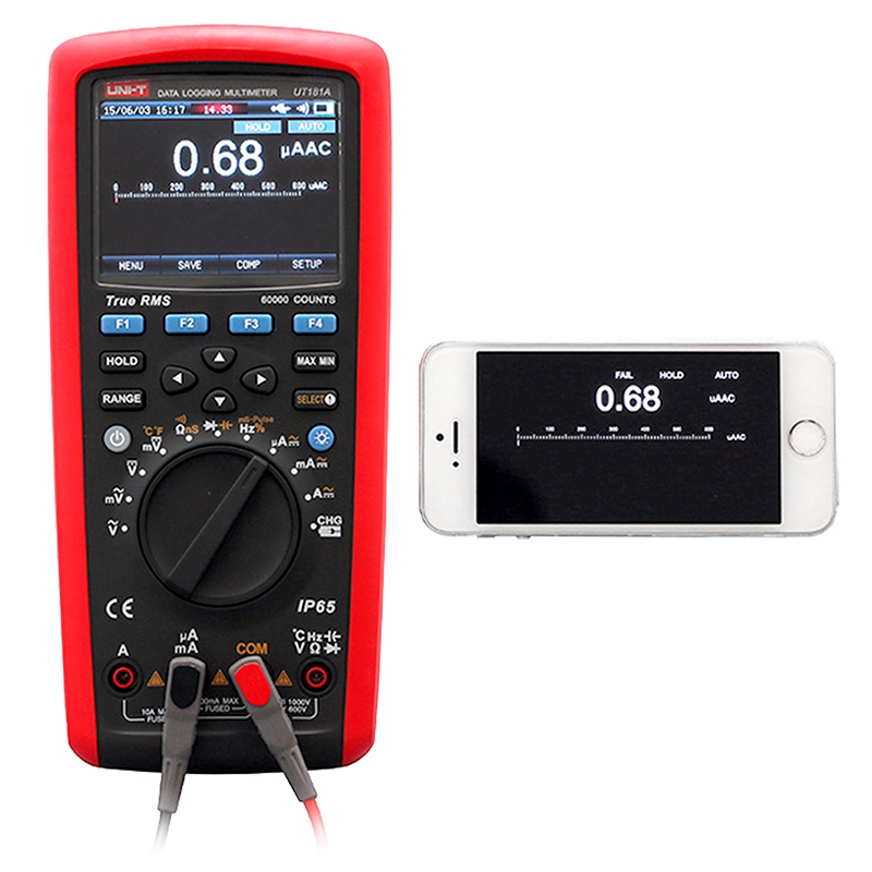 Multimetru Digital Uni-T UT181A, USB, Temperatura 1000°C, Capacitate 60mF, Frecventa 60MHz, Autoscalare, MAX/MIN [3]