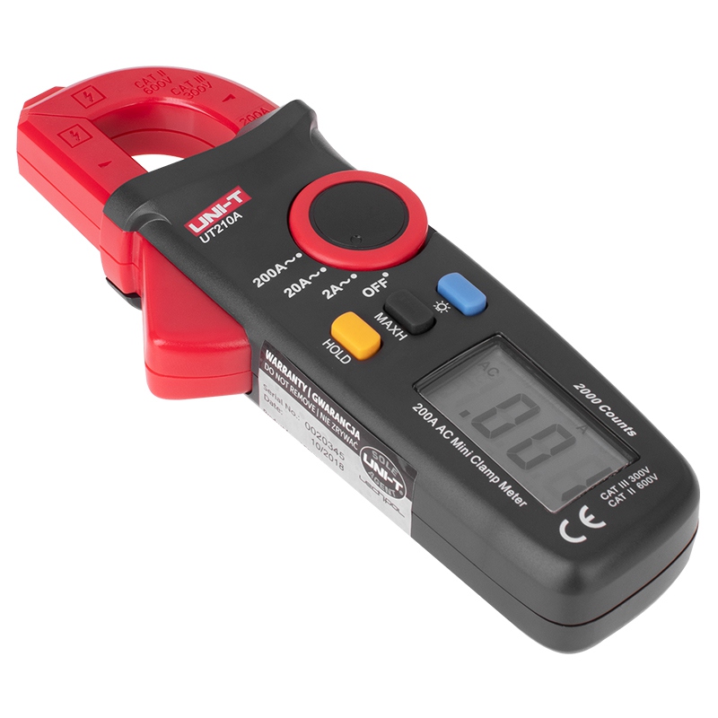 Clampmetru Digital Uni-T UT210A, 200A AC, Autoscalare, Iluminare Fundal, Oprire Automata, Compact [3]