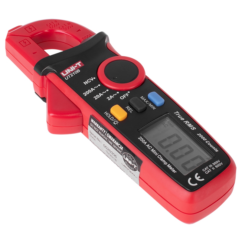 Clampmetru Digital Uni-T UT210B, 200A AC/DC, Autoscalare, Iluminare Fundal, Oprire Automata, Compact [3]