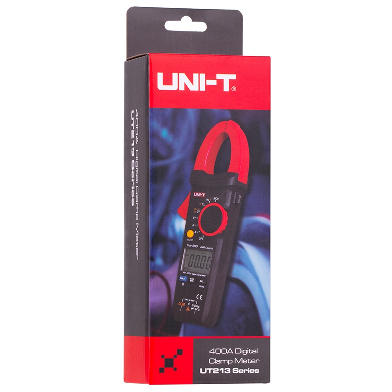 Clampmetru Digital Uni-T UT213A, Frecventa 1MHz, Capacitate 100µF, 400A AC, NCV, Iluminare Masurare, Oprire Automata [6]