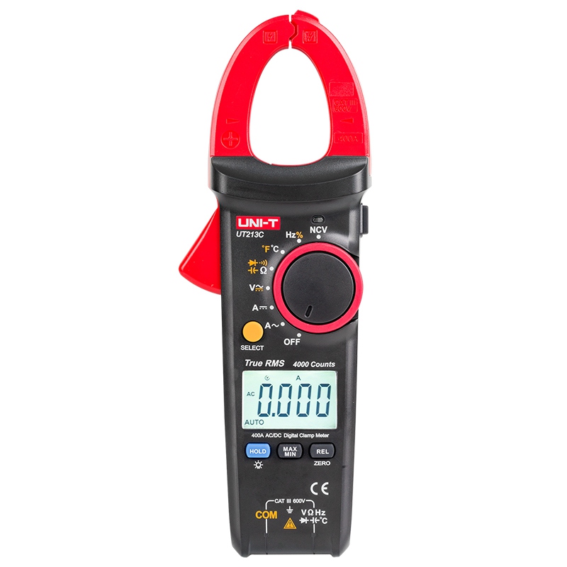 Clampmetru Digital Uni-T UT213C, 400A AC/DC, True RMS, Temperatura 1000°C, Capacitate, Frecventa 1MHz, NCV [1]