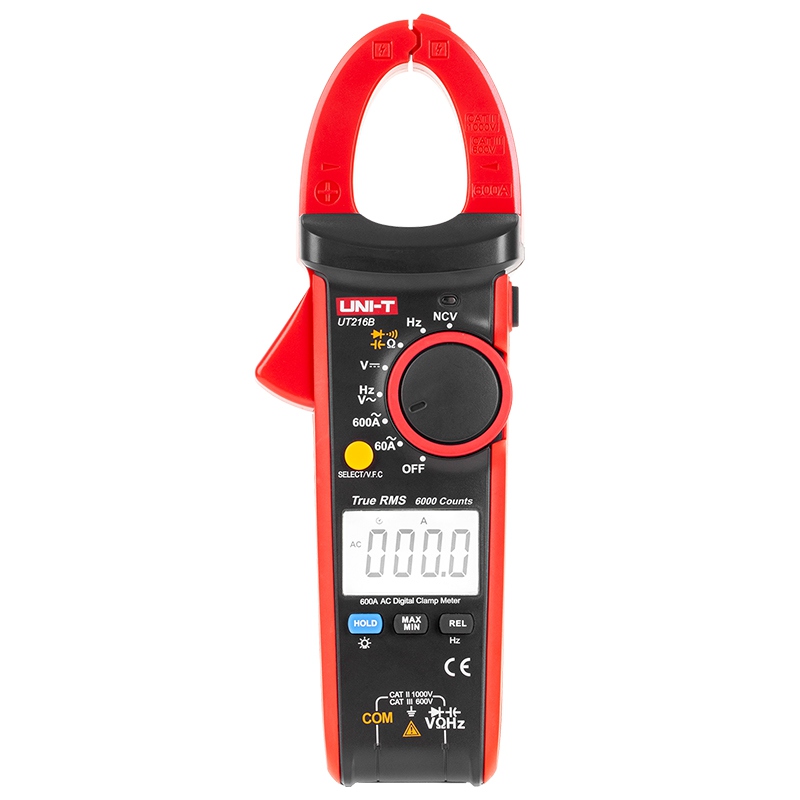 Clampmetru Digital Uni-T UT216B, True RMS, Frecventa 1MHz, 600A AC, Capacitate 60mF, NCV, Oprire Automata [1]