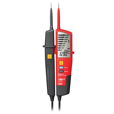 Scule si aparate - Voltmetru Digital Uni-T UT18D, Succesiune Faze, Tensiune 6V-690V, Continuitate, Autoscalare