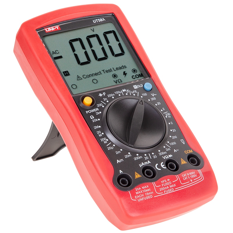 Multimetru Digital Uni-T UT58A, Capacitate 100µF, Tensiune DC/AC, Curent, Rezistenta, Oprire Automata, Continuitate [3]