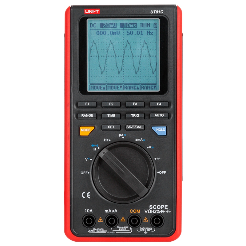 Multimetru Digital Uni-T UT81C, Functie Osciloscop, USB, Autoscalare, Frecventa 10MHz, Capacitate, Factor Umplere [1]
