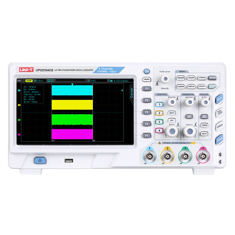 Osciloscop Digital Uni-T UPO2104CS, 4 Canale, 100MHz, Ultra Phosphor, USB LAN, 28Mpts [2]