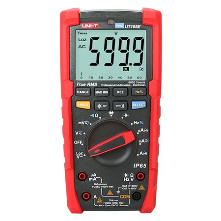 Multimetre Portabile - Multimetru Digital Uni-T UT195E, True RMS, Frecventa 10MHz, LoZ, Capacitate, CAT III, Autoscalare, MAX/MIN, IP54