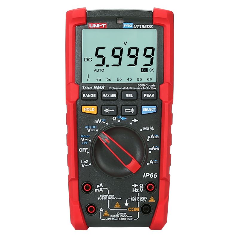Multimetru Digital Uni-T UT195DS, True RMS, Frecventa 10MHz, LoZ, LPF, AC+DC, CAT III, Autoscalare, Iluminare [1]