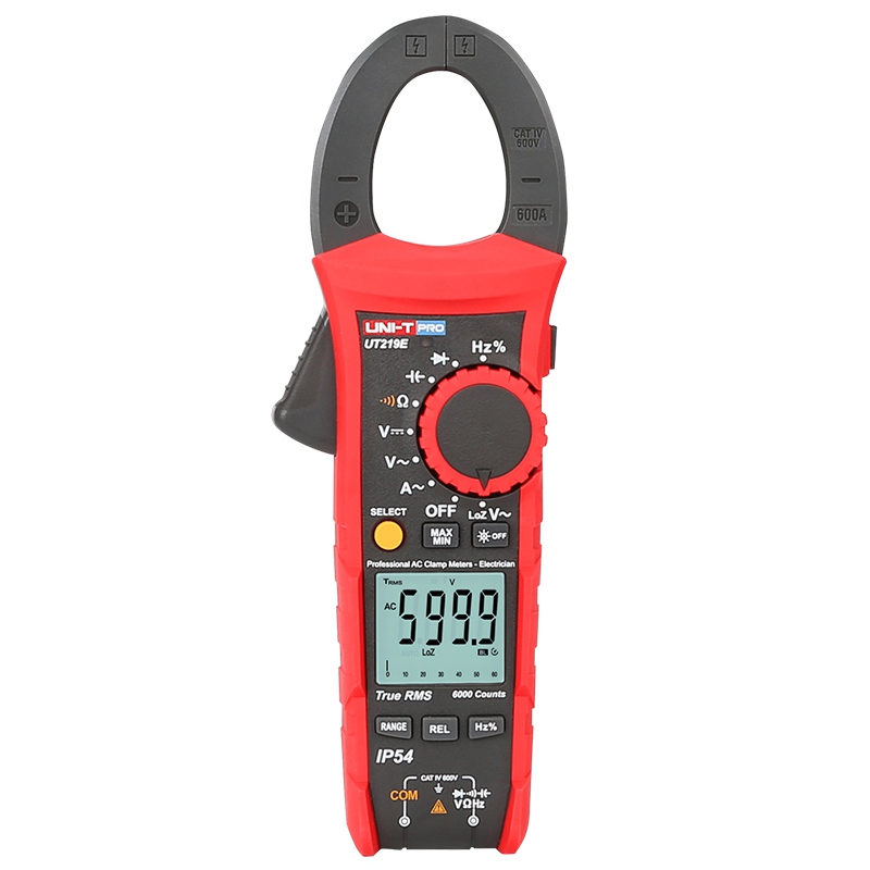 Clampmetru Digital Uni-T UT219E, 600A AC, True RMS, Frecventa 10MHz, Capacitate 60mF, LoZ, IP54, CAT III 600V [1]