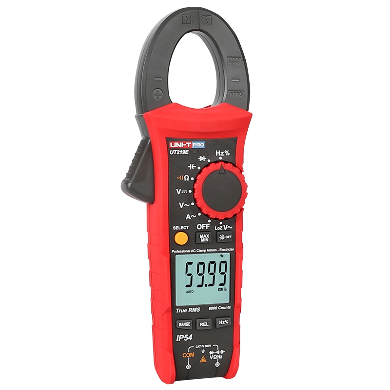 Clampmetru Digital Uni-T UT219E, 600A AC, True RMS, Frecventa 10MHz, Capacitate 60mF, LoZ, IP54, CAT III 600V [4]