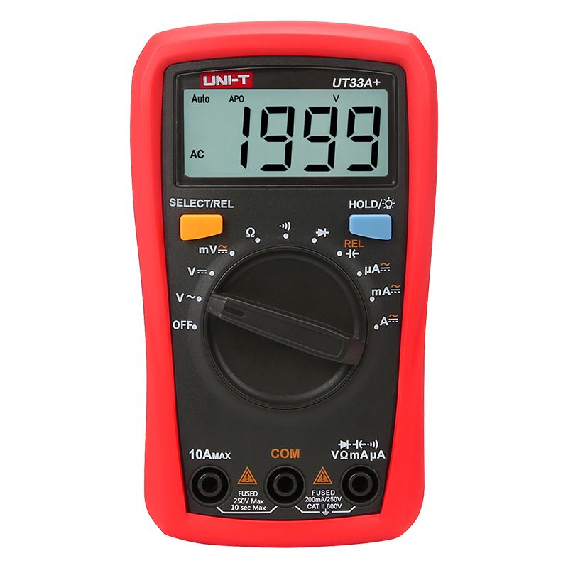 Multimetru Digital Uni-T UT33A+, Capacitate 2mF, Autoscalare, Testare Diode, Buzzer, Iluminare Automata, Compact [1]